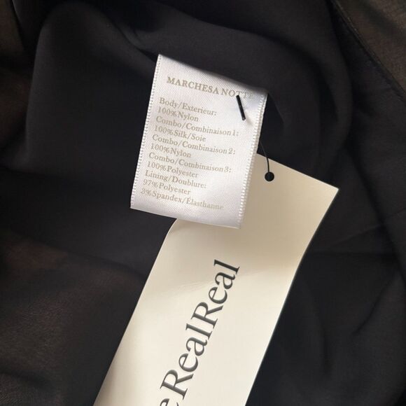 Marchesa Notte‎ Sleeveless Embroidered Homecoming Dress Black Gold Size 6 - Picture 6 of 6